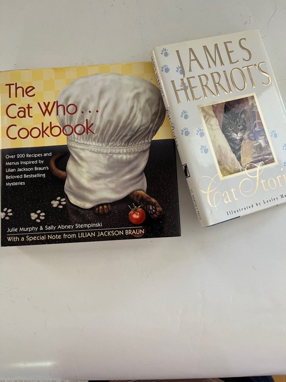 The Cat Who... Cookbook Hardcover  & James Herriot’s Cat Stories/ illustrated
